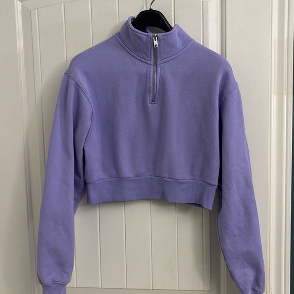 TNA Tops - TNA Crop 1/4 Zip Sweatshirt